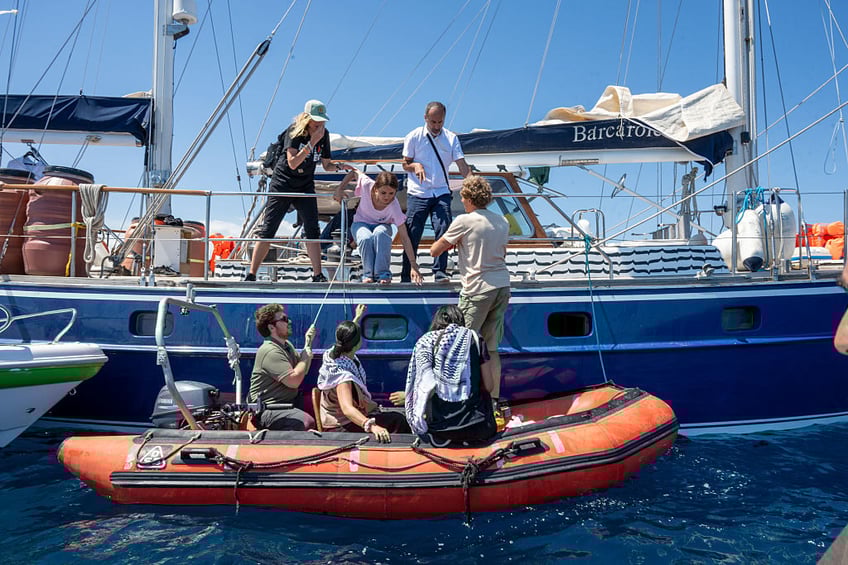 teary greta thunberg sailing to gaza for fight against israel driven genocide