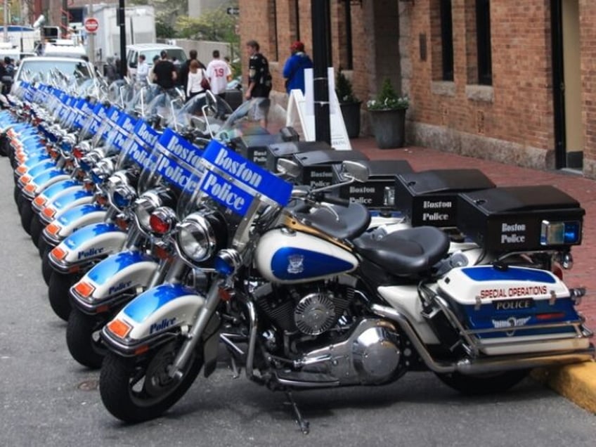 Boston police motorcycles