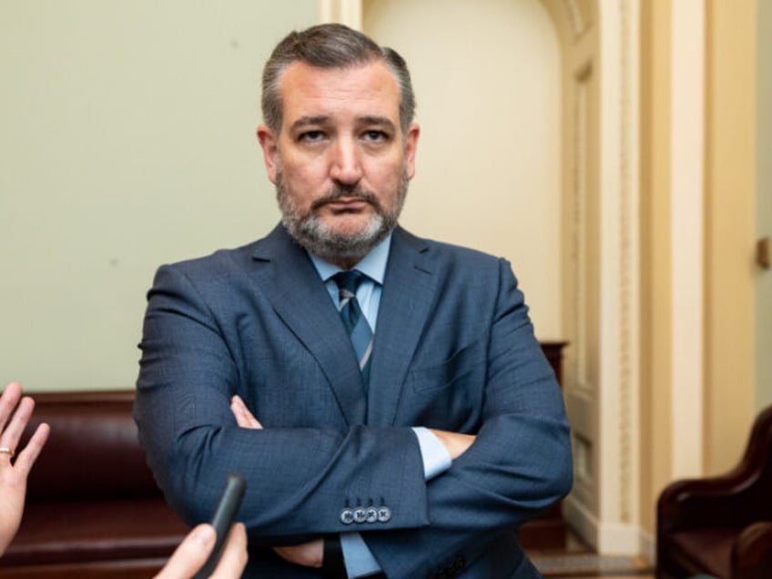 UNITED STATES - MAY 4: Sen. Ted Cruz, R-Texas, speaks with reporters as he arrives for the