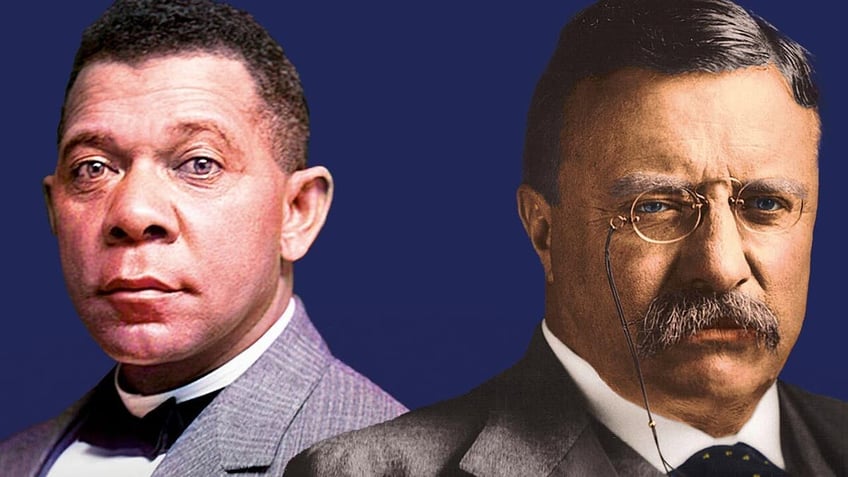 Booker T. Washington and Teddy Roosevelt