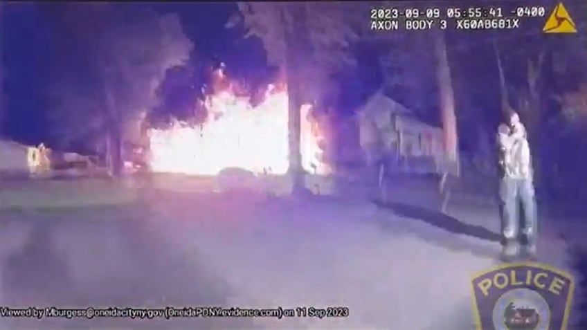 teen crashes stolen suv into home first responders take cover during massive explosion