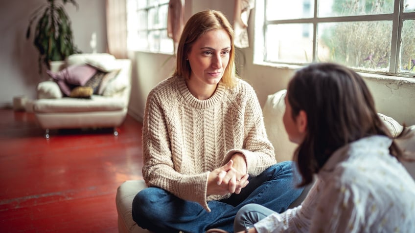 Parent with teen