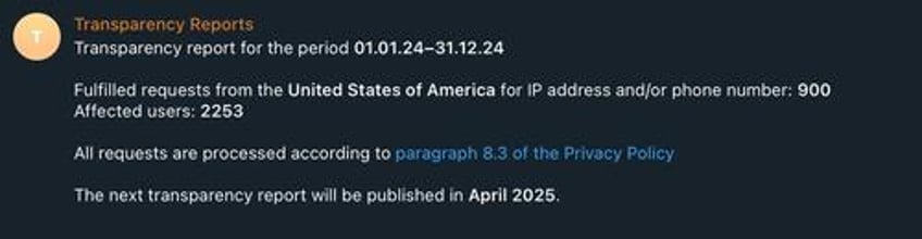 telegrams transparency turnaround major increase in cooperation with us law enforcement after ceo arrest