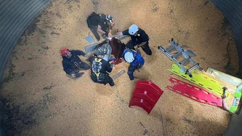 tennessee man who became 90 entrapped in corn grain bin is rescued