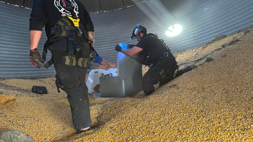 tennessee man who became 90 entrapped in corn grain bin is rescued