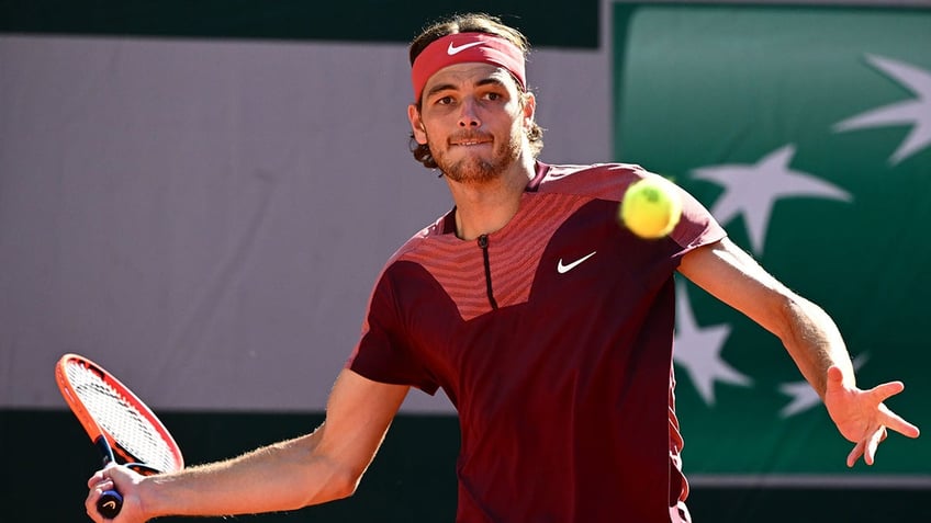 Taylor Fritz during match