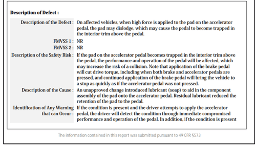tesla voluntarily recalls cybertruck to fix trapped pedal 