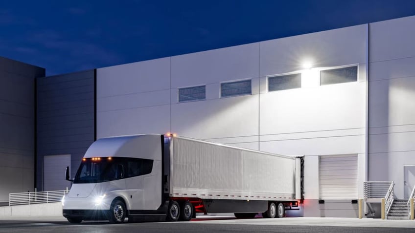 Tesla semi loading dock