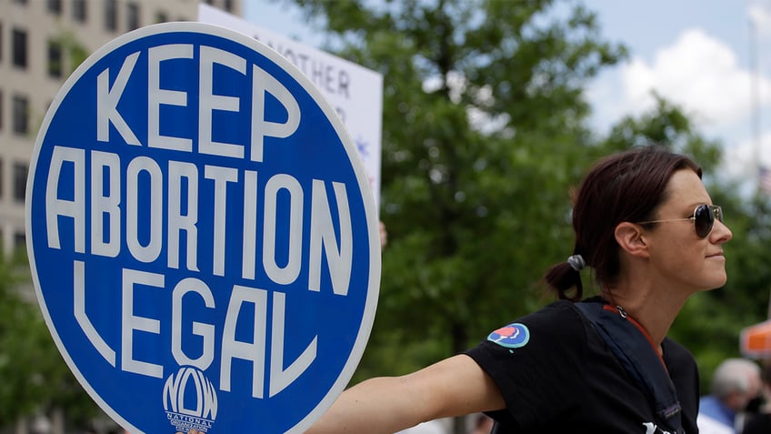 abortion-rights protester