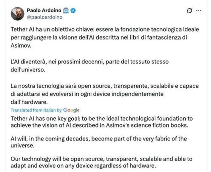 tether ai platform to support bitcoin and usdt payments ceo says
