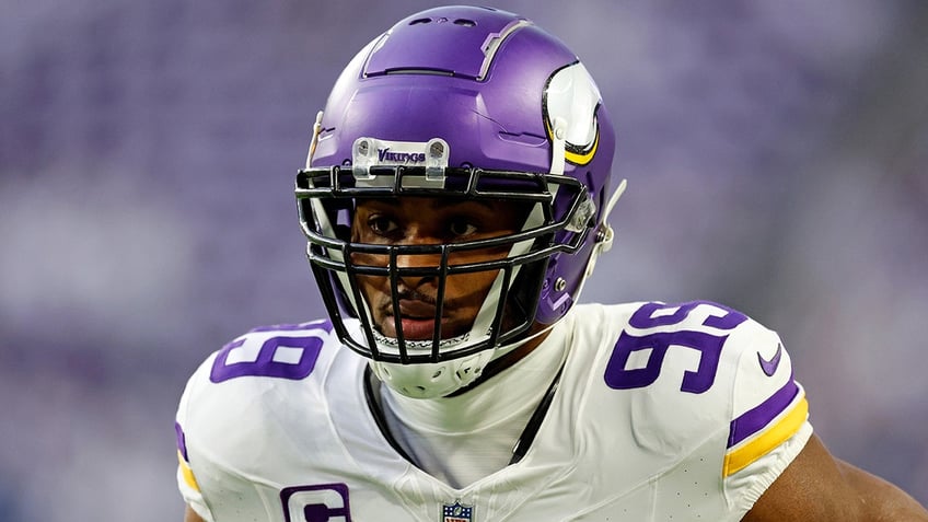 Danielle Hunter looks on field