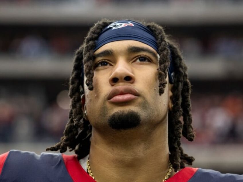 xx during an NFL wild-card playoff football game between the Houston Texans and the Cleveland Browns, Saturday, Jan. 13, 2024, in Houston. (Michael Owens via AP)