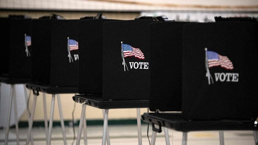 Eagle Pass, Texas voting booths