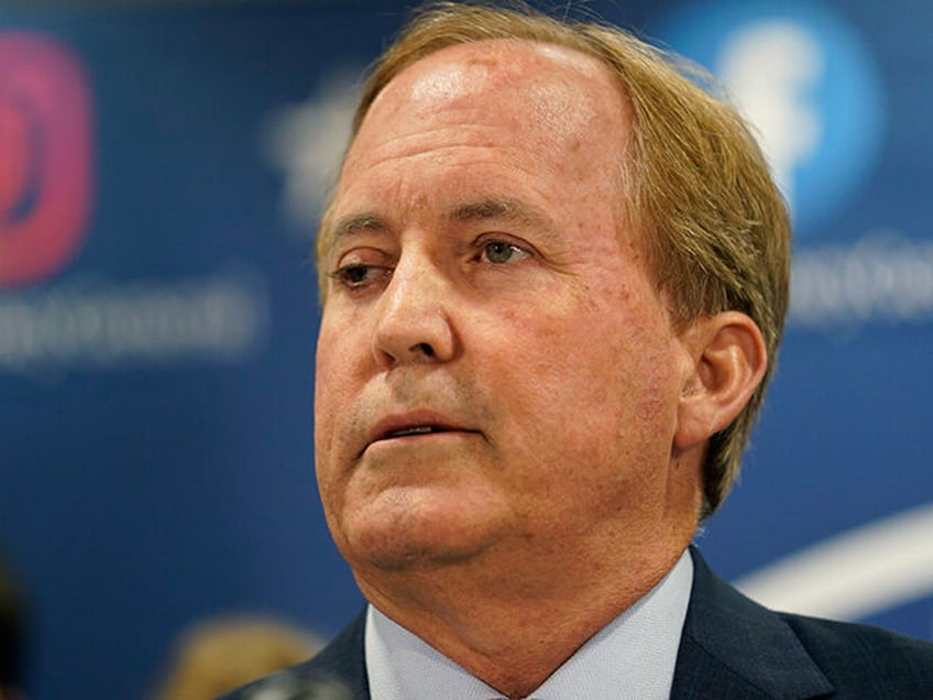 Texas Attorney General Ken Paxton makes a statement at his office, May 26, 2023, in Austin, Texas. Paxton will stand trial on securities fraud charges in April 2024, a judge ruled Monday, Oct. 30, 2023, more than eight years after the Republican was indicted and a month after his acquittal …