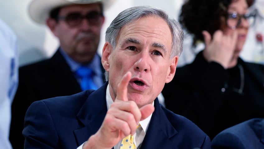 Greg Abbott pointing finger