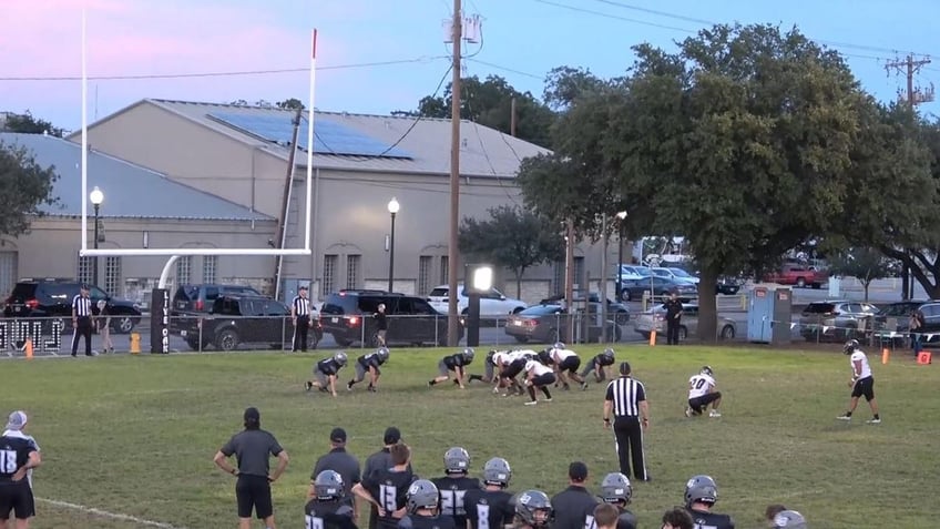 texas high school football game sees incredible catch one in a million pat kick