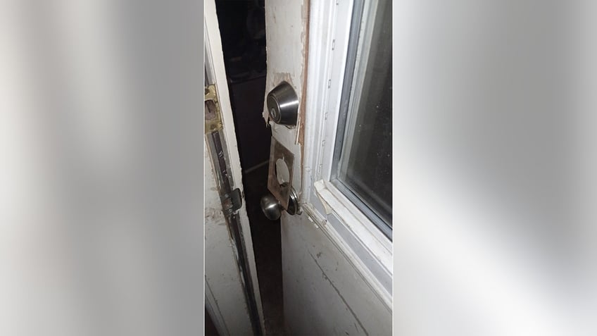 broken doors and windows in home 