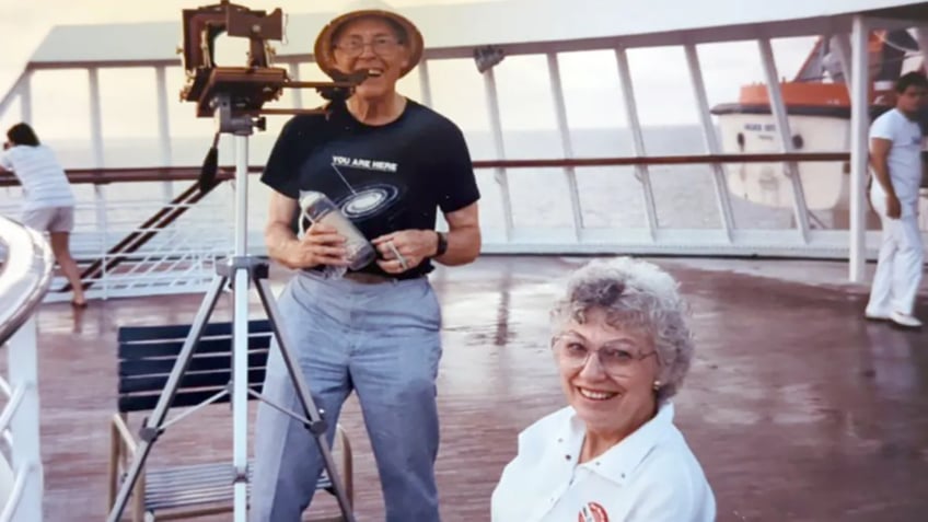 Biser and wife at eclipse viewing event