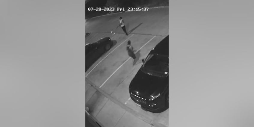 texas motel surveillance video shows moment man riddles car of girlfriends ex with a dozen bullets police