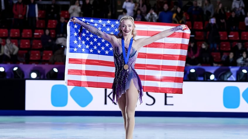 Gold medalist Amber Glenn