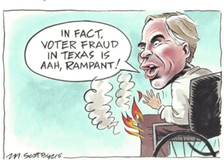 texas paper apologizes after tweeting cartoon of governor on fire in wheelchair