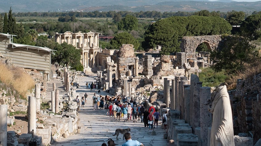 Ruins of the ancient city of Ephesus.