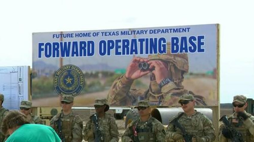 texas to build military base camp on mexico border to house 1800 soldiers