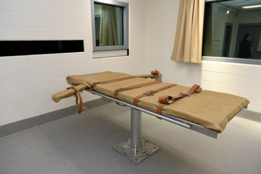 A handout image from the Utah Department of Corrections shows the lethal injection gurney