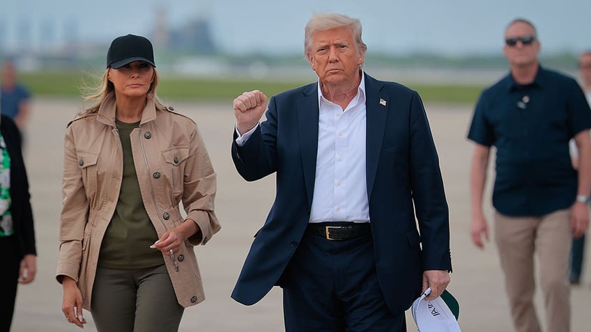President Donald Trump and First Lady Melania Trump