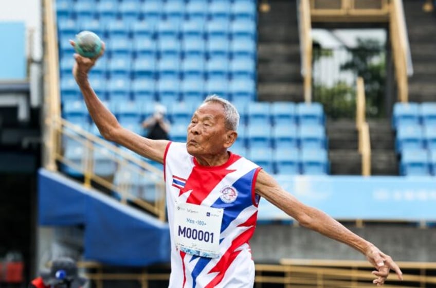 Thailand's Sawang Janpram is the oldest competitor at the World Masters Games
