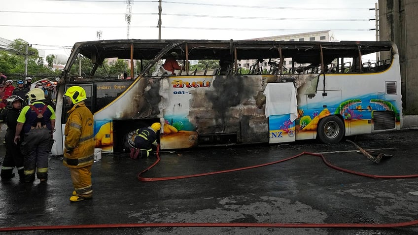 scorched bus