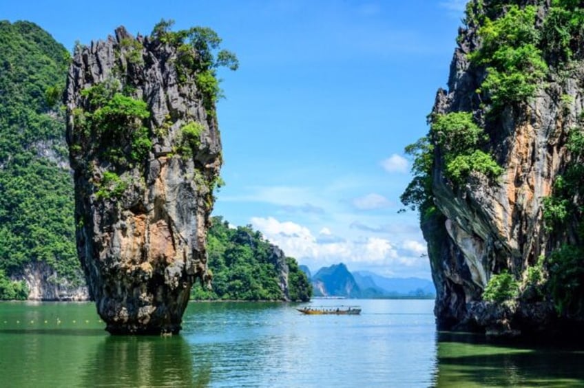 Phang-nga bay northeast of Phuket, Thailand, on October 30, 2021