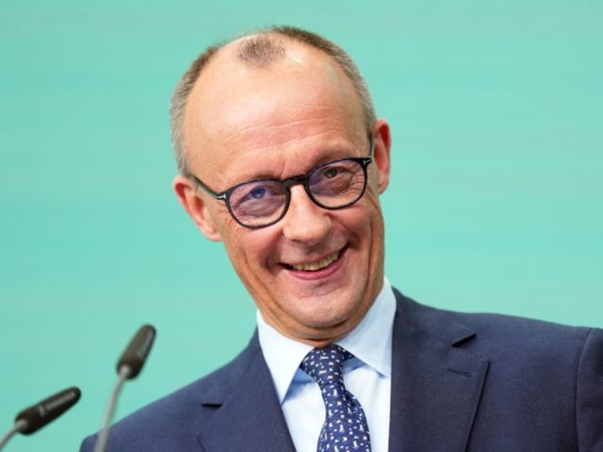 24 February 2025, Berlin: Friedrich Merz, CDU federal chairman and CDU/CSU parliamentary g