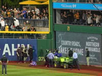 The 20-year-old man who fell to the warning track at a Pirates game is awake