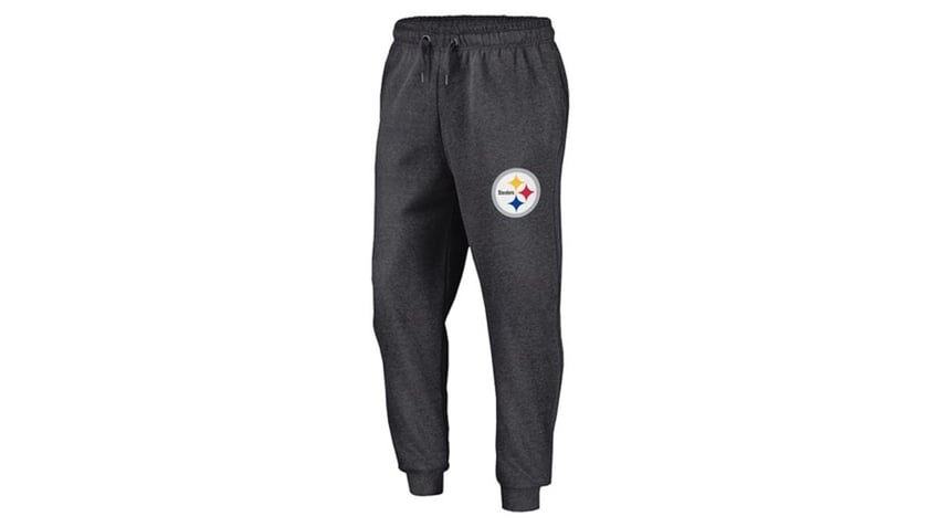 Relax in a pair of Steelers joggers.