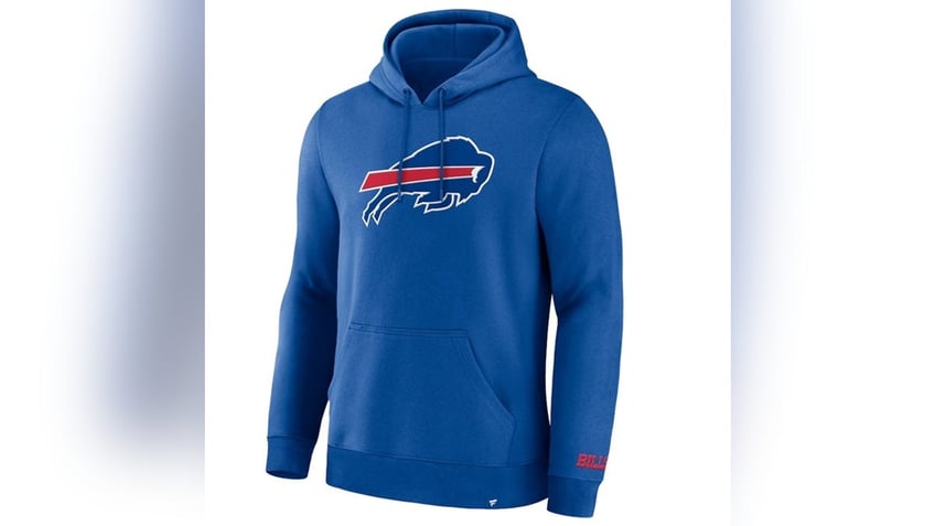 Stay warm with a fleece-lined Bills hoodie.