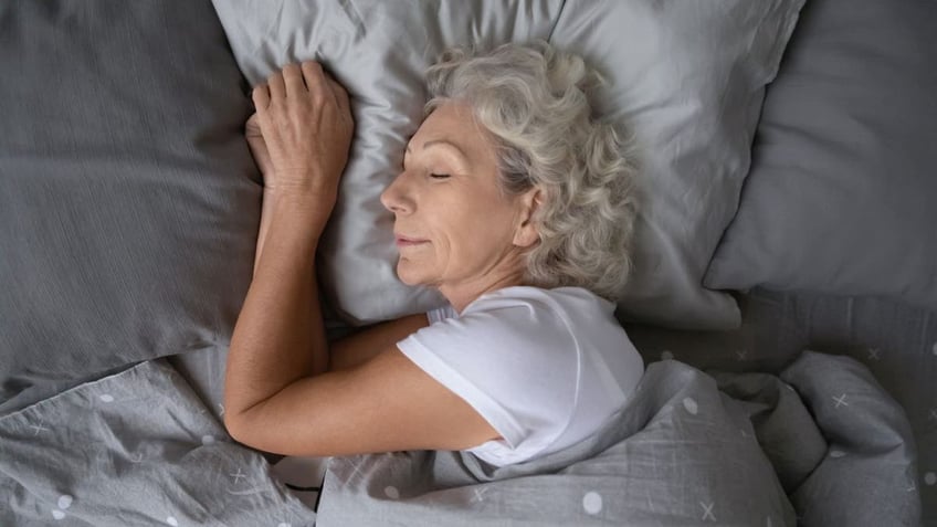 woman sleeping comfortably