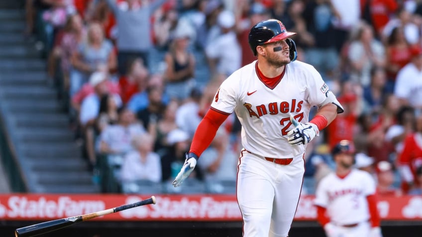 It's true: he is Mike Trout. (Photo by Nicole Vasquez/MLB Photos via Getty Images)