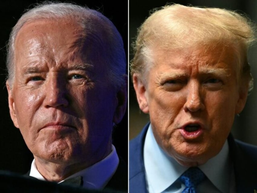 Joe Biden (left) and Donald Trump have not debated since the last election cycle in 2020