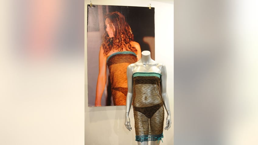 Kate Middletons see-through dress on display