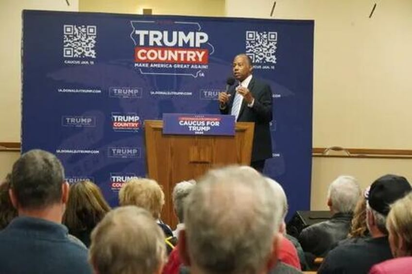 the deep state is terrified dr ben carson warns iowa trump supporters be looking for dirty tricks