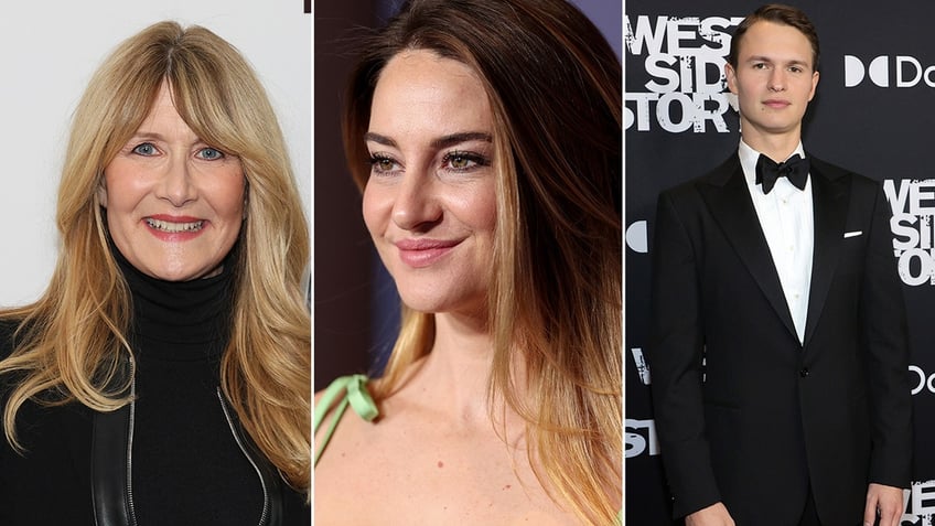 Laura Dern, Shailene Woodley and Ansel Elgort