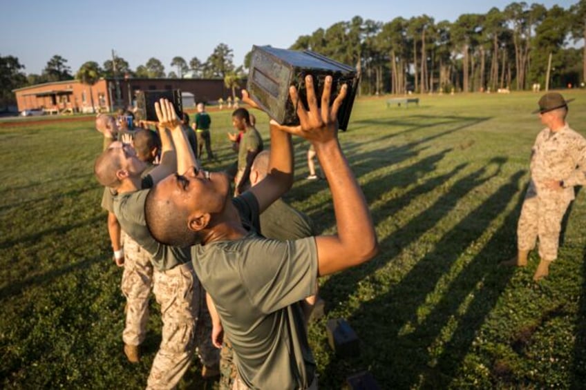 the few the proud arent so few marines recruiting surges while other services struggle