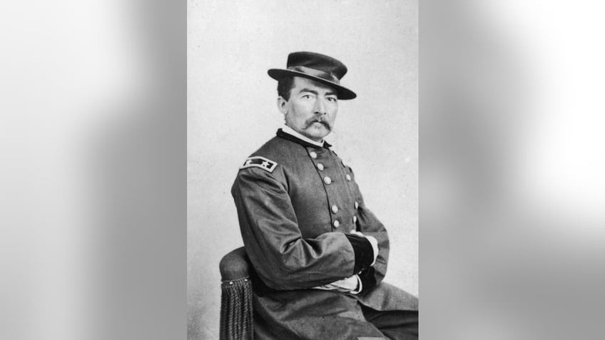 Portrait of Philip Henry Sheridan in uniform, circa 1870s. (Fotosearch/Getty Images).