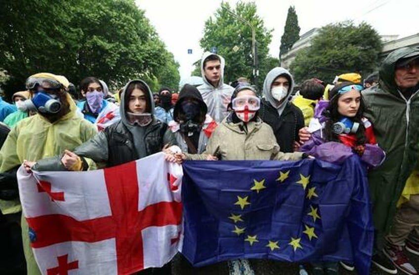 Astroturfed protestors in Georgia