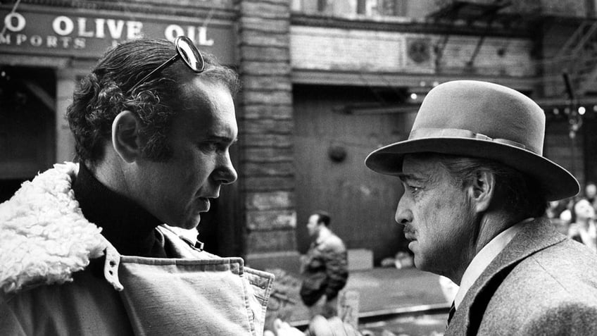 Albert Ruddy with Marlon Brando