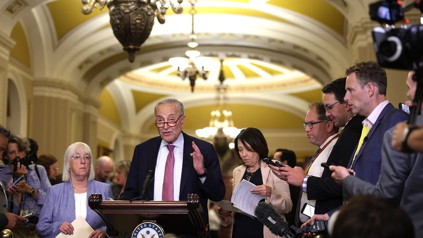 Schumer and Senate Democratic leadership news conference