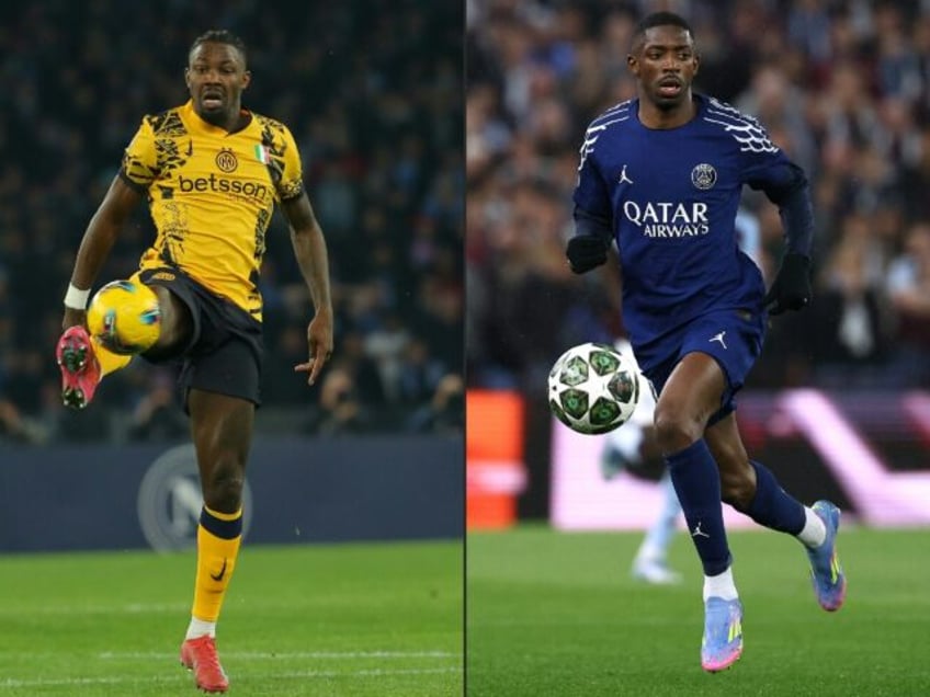 Inter's Marcus Thuram and PSG's Ousmane Dembele will have key roles to play in Saturday's
