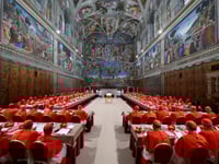 The Latest: Cardinals vote in the Vatican for a second day to elect a new pope