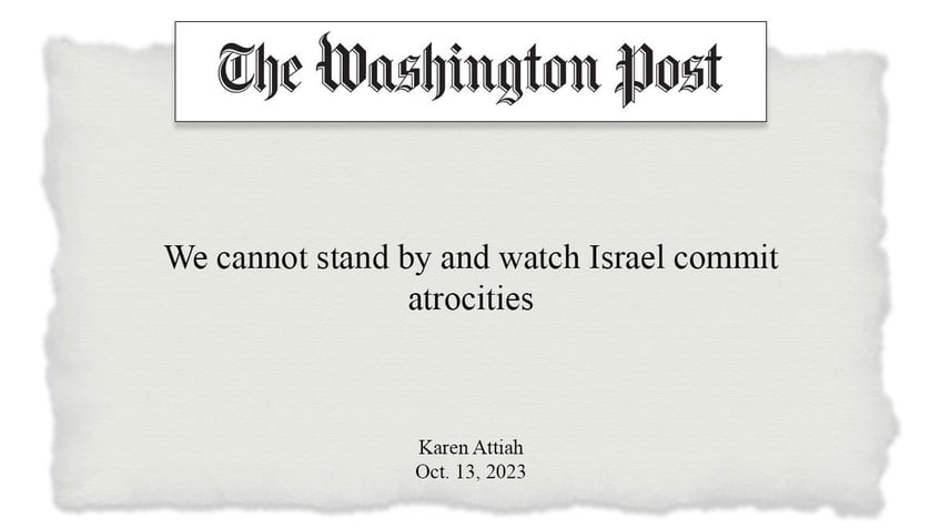 the legacy media decries bothsidesism except when it involves israel and hamas